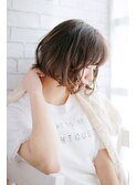 小顔効果のミックスカール