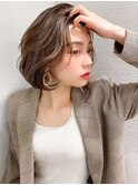 ラベンダーカラー/イメチェンヘアスタイル/イヤリングカラー