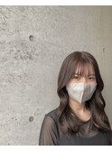 韓国風セミロングブラウン★