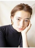 ◆かきあげバング/プラチナグレージュ/20代/30代/40代