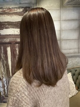 髪質改善と縮毛矯正の専門店 サンティエ(scintiller) ベージュカラー