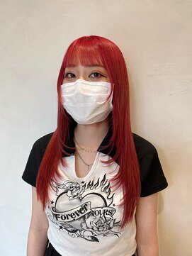 ポート 蕨(PORT) ロングレイヤー×ビビットレッド【高岩美季】