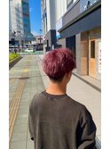 ブリーチ1回でできるピンクパープルカラー☆
