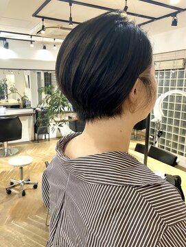 ファイブシーン アオヤマ(5SCENE AOYAMA) ショートパーマショートカット前髪あり前髪なし20代30代40代