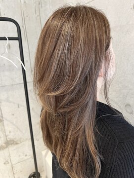 プラスシー(+C) 大人のミルキーベージュ！福岡ハイライト/福岡脱白髪染め