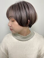 モリオフロムロンドン 原宿本店(morio from London) 【morio原宿】アンブレラカラーマッシュショートシルバー