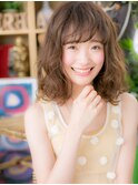 外国人風インナーカラー小顔エアリーミディc6戸頭20代30代40代