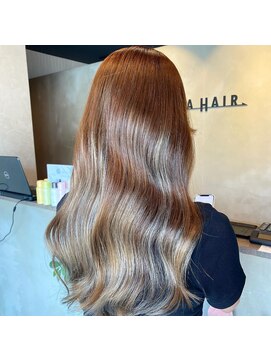 イーラヘアー(ERA HAIR) 大人ハイライト×オリーブカラー