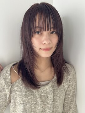 ディッセンバー 神宮前(December) ブリーチなし/ワイドバング/顔まわりレイヤー/ボブ