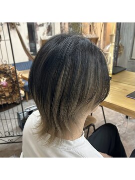 ヘアスタジオニコ(hair studio nico...) umbrella color　black×milk tea beige