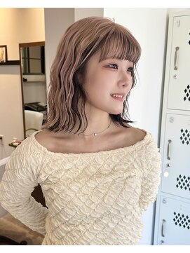 シェル(SHEL+L) pink beige×umbrella color