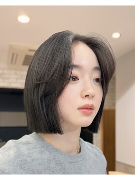 サンド 銀座(sand) 透明感グレージュ韓国ボブ