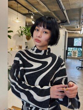 ヒュージ 三軒茶屋(huge) ミニボブ/ショートボブ/ニュアンスパーマ/20代30代