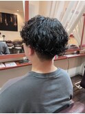 20代30代男性×マッシュ×ツイストパーマ