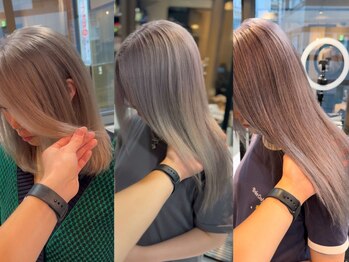 サイ(PSY)の写真/学割U24でお得にハイトーンケアブリーチやダブルカラーが楽しめます☆初めての方もお気軽にお越しください