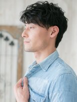 グルーミングサロン バーバー キャッスル 北浦和西口(Grooming salon Barber Castle)&nbsp;30代40代黒髪カルマパーマ無造作フェザーマッシュa北浦和