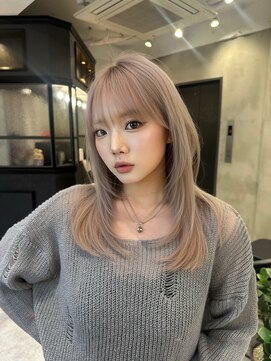 ロンドロゼ 池袋(Lond rose) ハッシュカット　ミルクティーベージュ