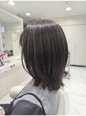 ◆ナチュラルハイライト/グレージュ/外ハネボブ