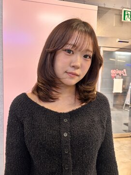 ルピネバイバド(Lupine by bud) レイヤーカット×ブラウンカラー