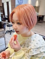 ハピネス 河原町店(Happiness)&nbsp;ハイトーン　丸みショート　丸顔ショート　京都美容室　進詩織