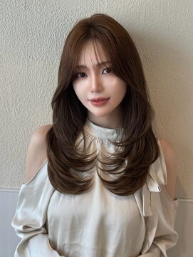 アフロート トウキョウ(AFLOAT TOKYO) フェミニン レイヤーカット 2wayバング シースルーバング