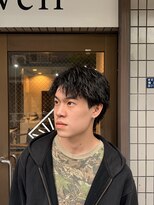 スウェル 押上店(Swell)&nbsp;男らしさ引き立つツイスパアップバング[錦糸町/押上/メンズ眉毛]