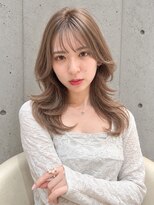 シー バイ ロンド 新宿(Sea by Lond)&nbsp;ワンホンレイヤ ー×ダークブルー[デジタルパーマ/ボブ/韓国]