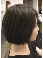 リコモ(Likkle More) ボブ ダークグレーカラー 担当中嶋【十条 美容室 リコモ】