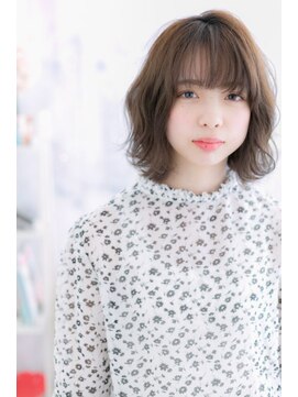 ヘアアンドビューティー ミック(Hair & Beauty miq) ほんのりくびれた♪ミックスカール♪ラブふわミディ