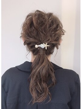 アロス ヘアー(Aross hair) パーティー、二次会に☆ポニーテールアレンジ