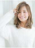 ミディアム～ふんわりバング～ベージュ☆彡