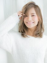 カシェット(cachette private salon)&nbsp;ミディアム～ふんわりバング～ベージュ☆彡