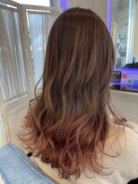 ヘアーディア みどり店(Hair...DiA)&nbsp;アッシュブラウン×ピンクグラデーション