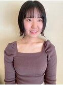 バッサリカット！軽めの外ハネショートボブ/前髪パーマ