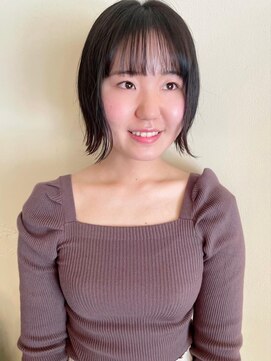 トップヘアー アヴェニュー 刈谷(TOPHAIR Avenue) バッサリカット！軽めの外ハネショートボブ/前髪パーマ