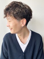 【morio 原宿】クリロナパーマ　西海岸風パーマ刈り上げショート