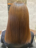 ヘアサロン フラット(hair salon flat)&nbsp;プロテスTR大人可愛い明るめブラウンセミロング20代30代