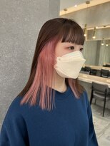 ロンド 表参道店(Lond)&nbsp;【Lond表参道倉崎涼】ピンクインナーカラーが可愛い！ボブヘア