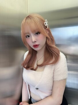 ロンド マーレ 天神大名店(Lond mare) ピンクブラウン/暖色カラー/カシスピンク/韓国ヘア/顔周りカット