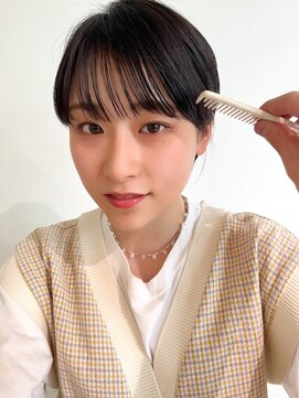メモリーズ 銀座(Memories) 小顔ショート/黒髪ショート/耳掛けショート