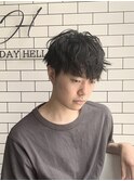 ２０代イケメンビジネスニュアンスパーマ【河原町】