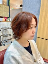 ラッシュ(rush)&nbsp;くせ毛風パーマ×艶オレンジカラー