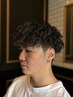 【メンズ】カット＋シェービング＋ツイストスパイラルパーマ￥19000