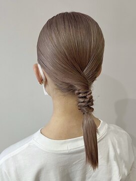 ミスト(mist) 〔mist：Yoko〕編みおろし/ヌーディーベージュ/タイト/大人 #276