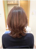 30代40代50代/ミディアムウルフ/艶髪スタイル