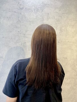 アフィナー 上大岡(Afinar) ブリーチなしでも透明感 やわらか明るめベージュ