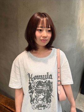 オムズ(OM's) レイヤーカット/ミディアムレイヤー/暖色ブラウン