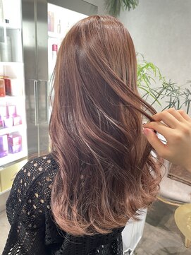 ゼスト クレス(ZEST Cres) 【立川cres小山】ブリーチなしピンクベージュ