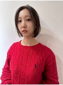 切りっぱなしボブ