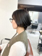 ヘアアンドメイク エジェリ(hair&make egerie)&nbsp;恵比寿＊軽さのある丸みショートボブ